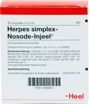 Cold Sore, Cold Sores, HERPES SIMPLEX Nosode Injeel ampoules