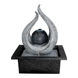 Flame Water Feature Indoor With LED