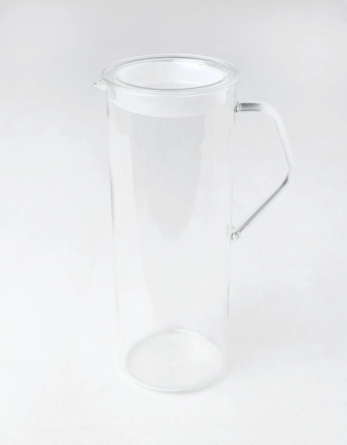 Glass Handled Water Pitcher