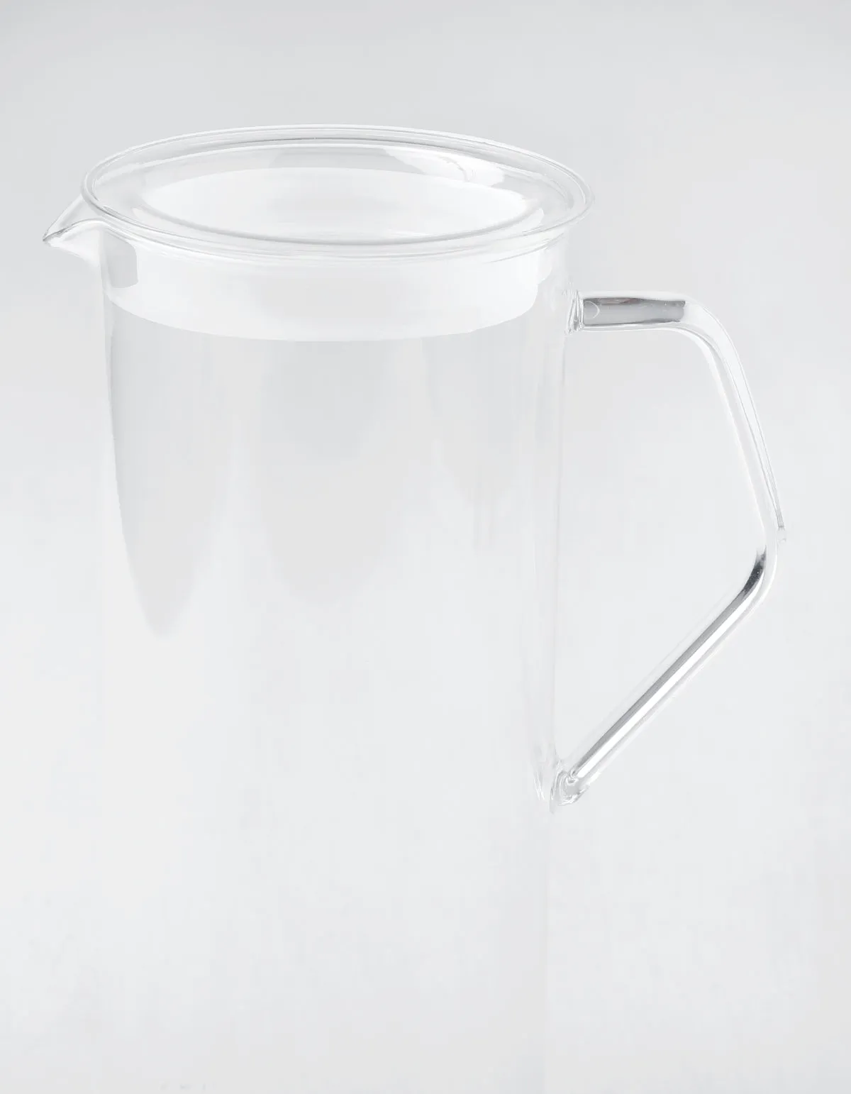 Glass Handled Water Pitcher