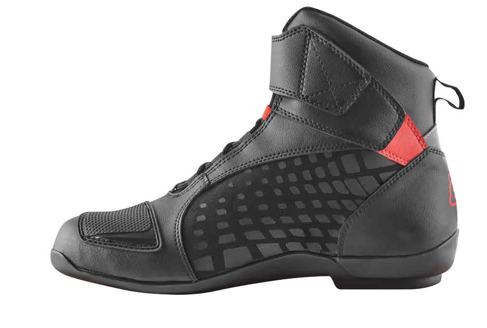 GPX Bogotto Motorcycle Shoes, Black Red