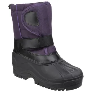 Kids Avalanche Snow Boots Purple