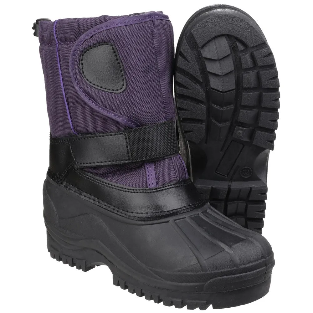 Kids Avalanche Snow Boots Purple