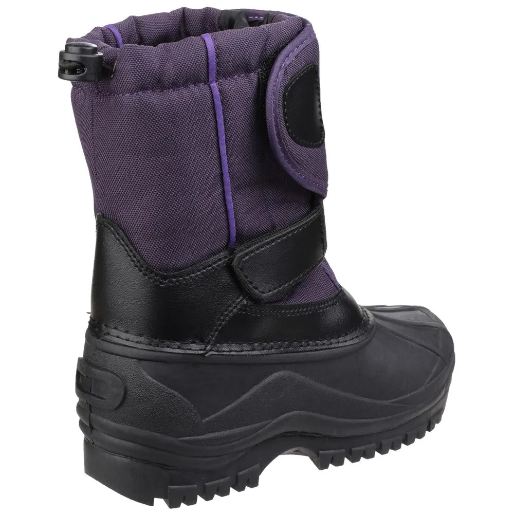 Kids Avalanche Snow Boots Purple