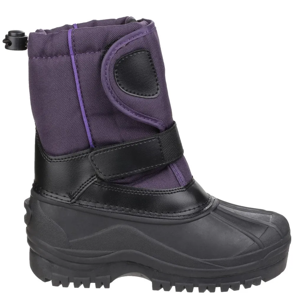 Kids Avalanche Snow Boots Purple