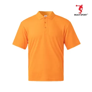 MULTISPORT SHORT SLEVEE MINI EYELET POLO (ORANGE)