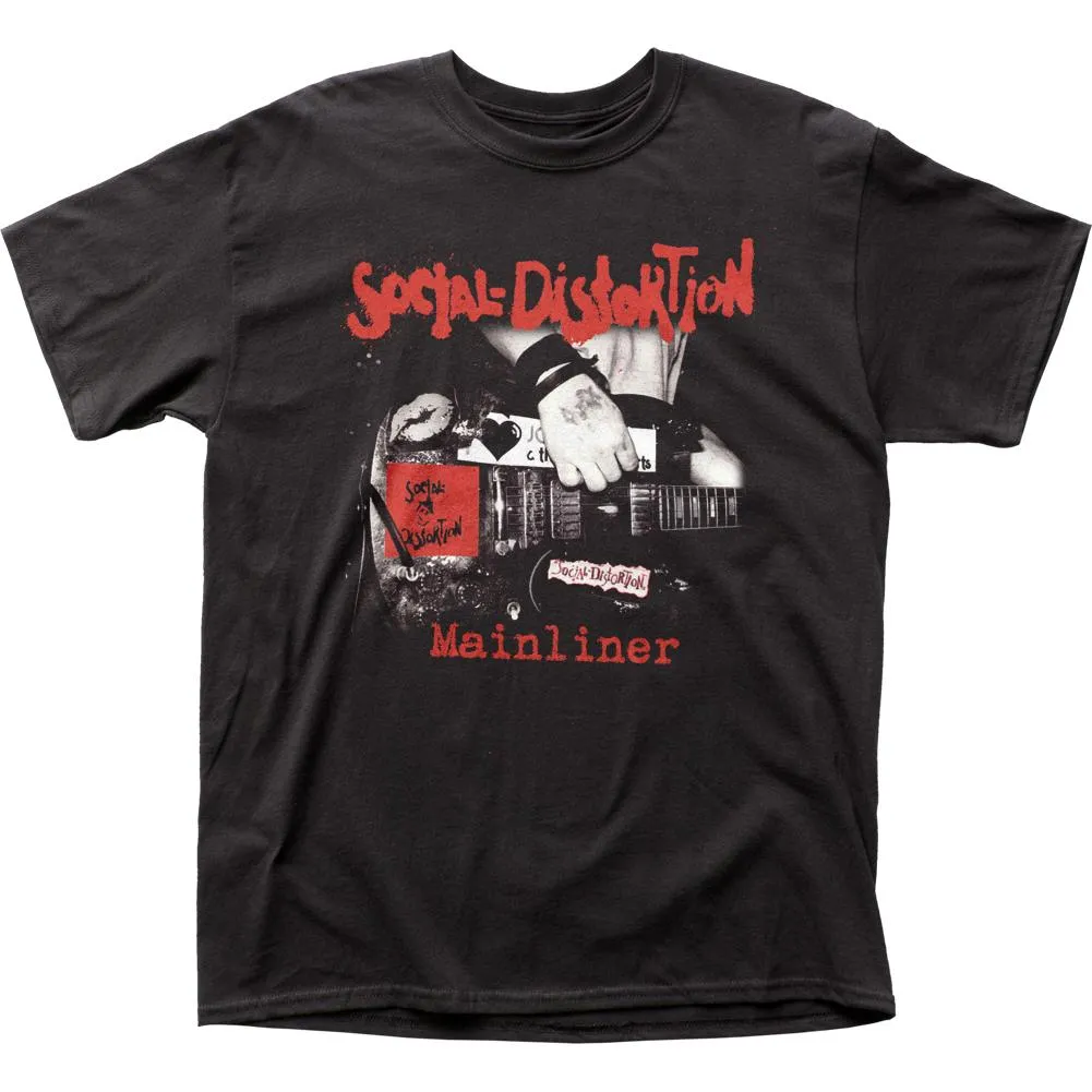 Social Distortion Mainliner Album Mens T Shirt Black