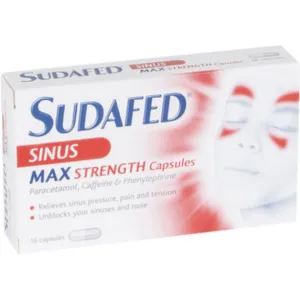 Sudafed Sinus Max Strength -16 Capsules (A)