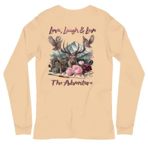 Unisex Long Sleeve Tee  Exclusive Love Life Live Outdoors MRRL&O Print Designs