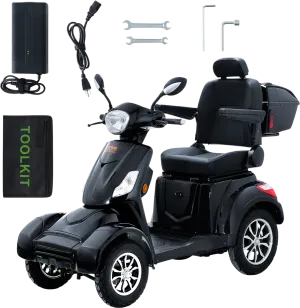 Vevor Mobility Scooter 4-Wheel Heavy Duty 500 lbs. Capacity 60V 800W 15.5 MPH 31 Mile Range New