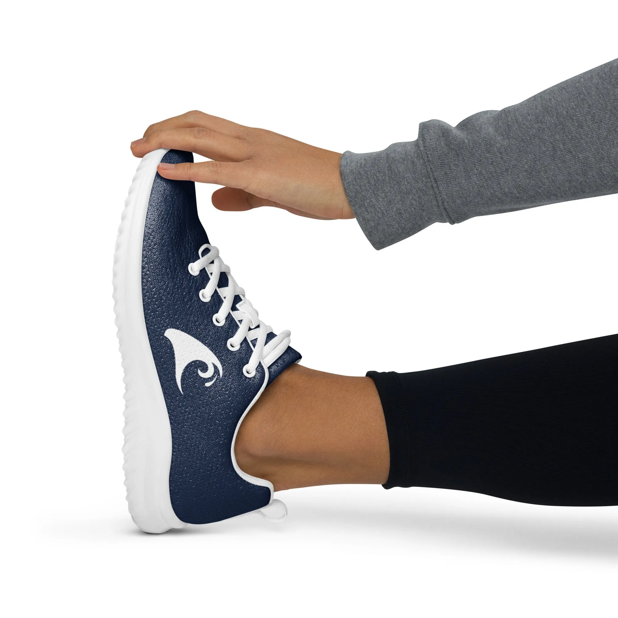 Women’s Navy Blue Athleisure Shoes with Extremely Stoked Epic Wave Logo